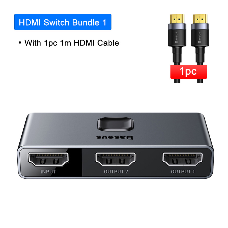 HDMI-коммутатор Baseus: адаптер 4K 60 Гц 1x2/2x1