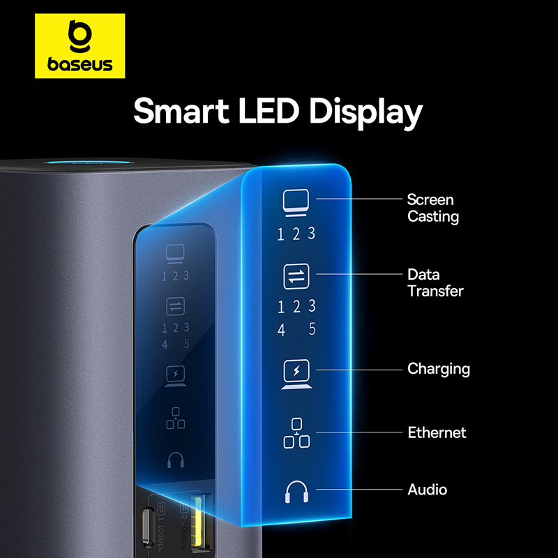 USB-C концентратор Baseus, док-станция 11-в-1