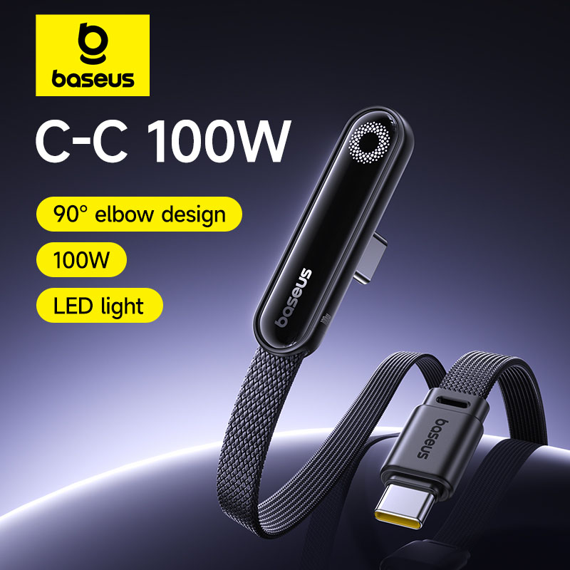Кабель Baseus MVP3 USB C — быстрая зарядка и передача данных.