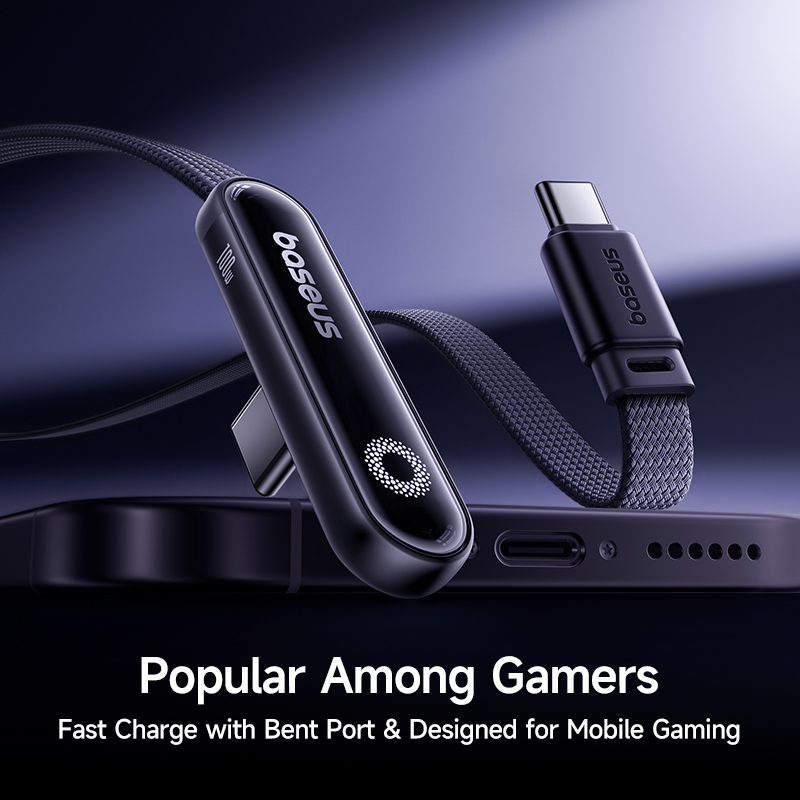 Кабель Baseus MVP3 USB C: быстрая зарядка и игры.