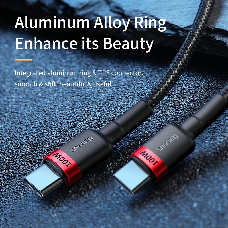 Кабель Baseus 100 Вт USB-C для быстрой зарядки