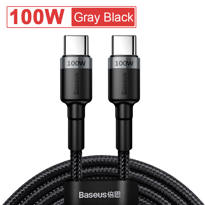 Кабель Baseus 100 Вт USB-C для быстрой зарядки