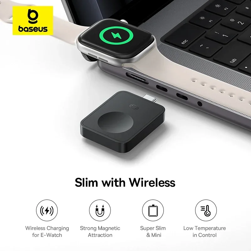 Беспроводное магнитное зарядное устройство Baseus MagPro для Apple Watch