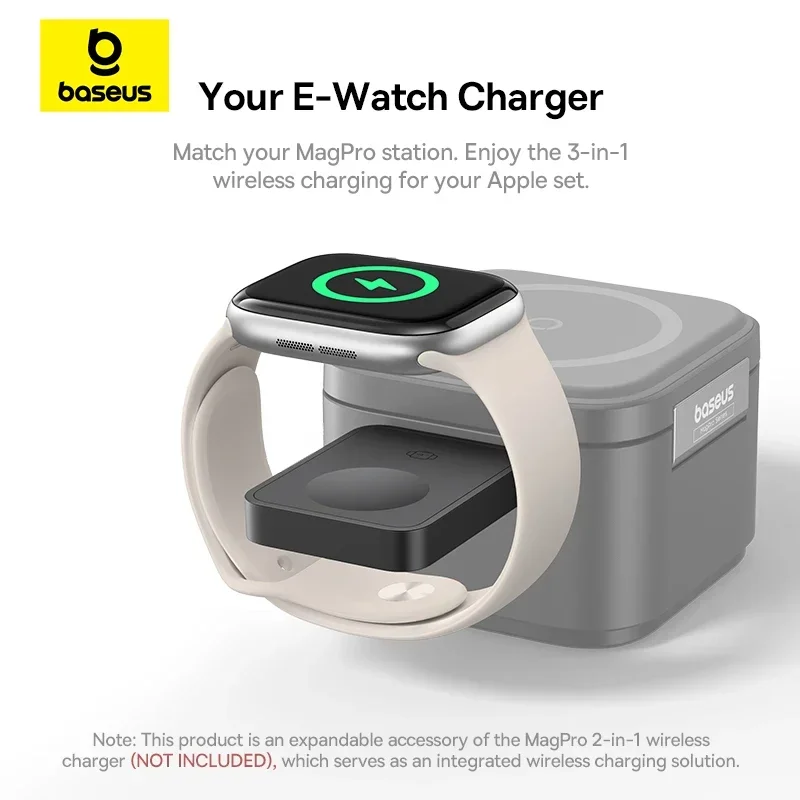 Беспроводное магнитное зарядное устройство Baseus MagPro для Apple Watch
