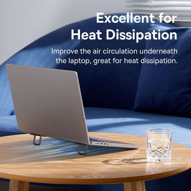 Подставка для ноутбука Baseus: регулируемая, портативная, складная.