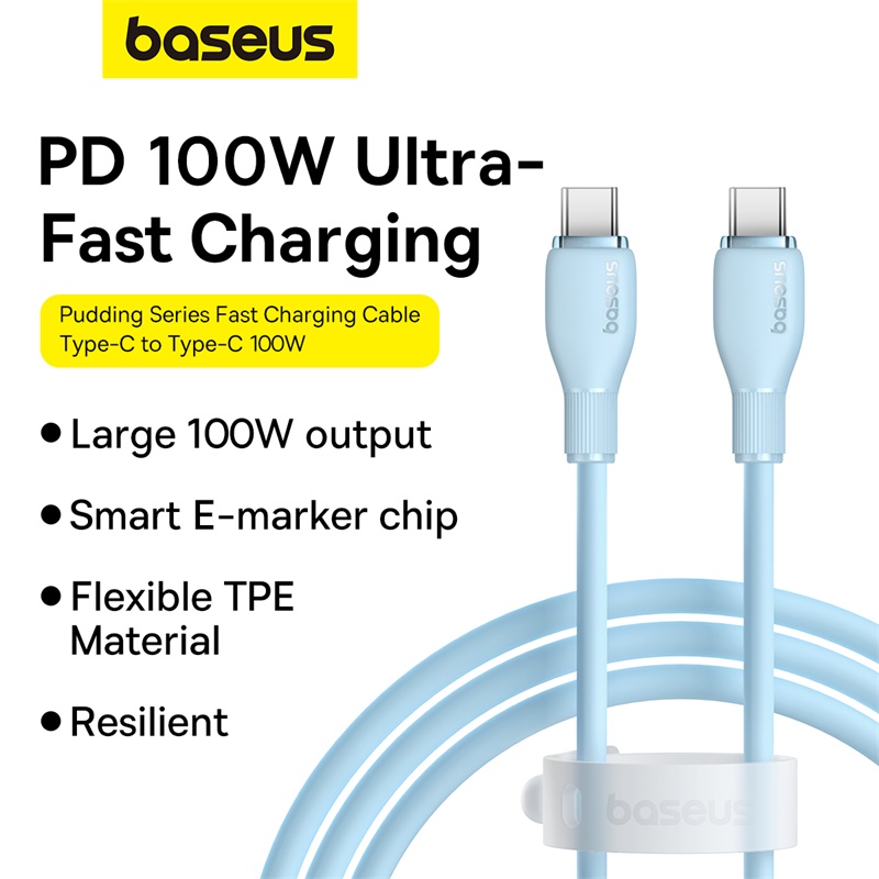 Кабель Baseus 100 Вт USB C для iPhone, Samsung и других устройств.