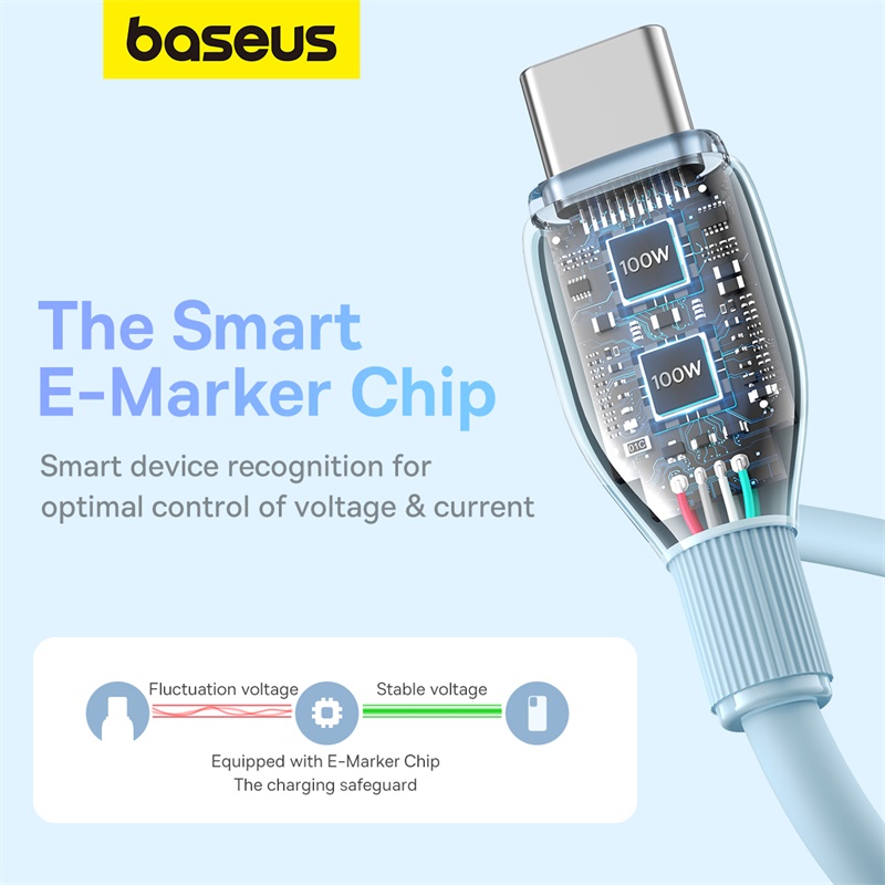 Кабель Baseus 100 Вт USB C для iPhone, Samsung и других устройств.