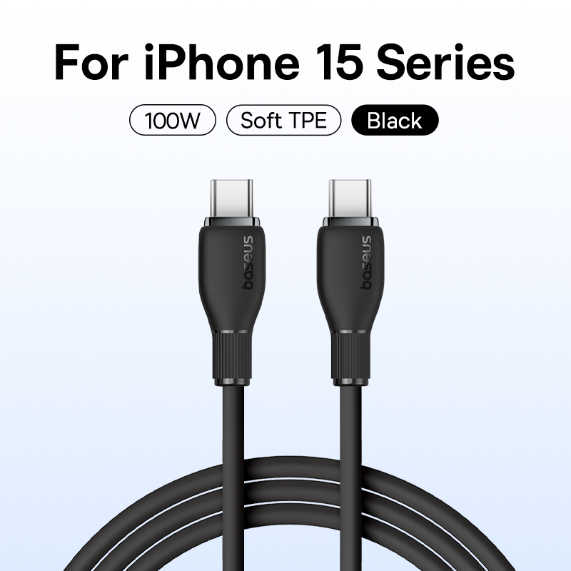 Кабель Baseus 100 Вт USB C для iPhone, Samsung и других устройств.