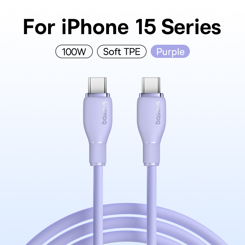 Кабель Baseus 100 Вт USB C для iPhone, Samsung и других устройств.