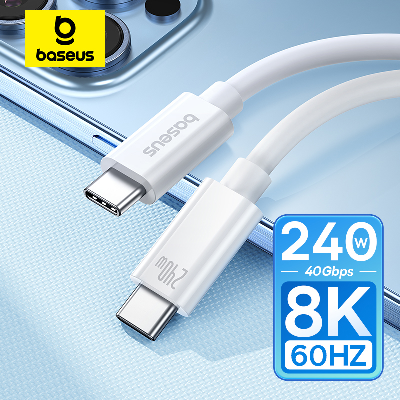 Кабель Baseus 240 Вт USB C для Macbook, iPhone
