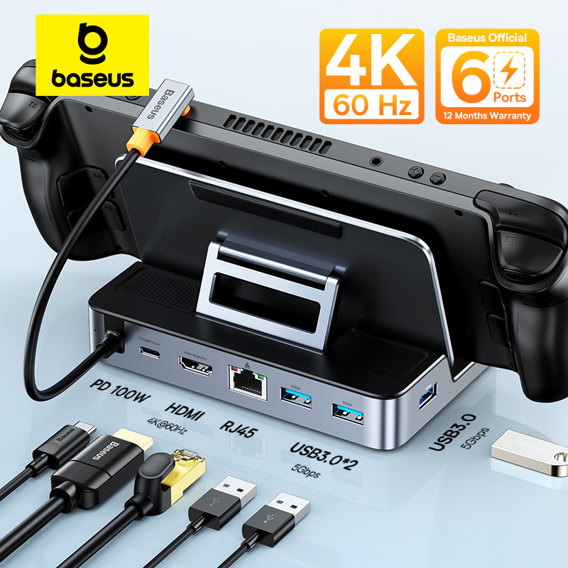 Baseus GamerX 6-портовый USB-C концентратор и док-станция