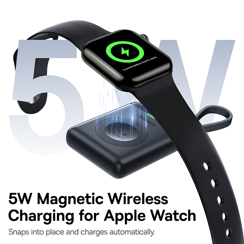 Беспроводное магнитное зарядное устройство Baseus для Apple Watch