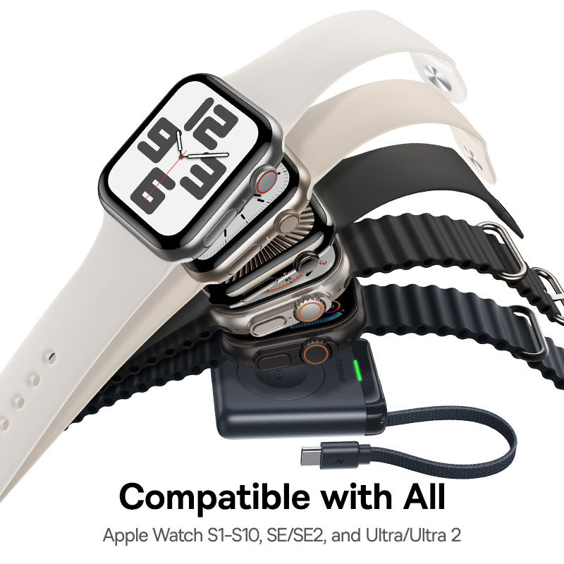 Беспроводное магнитное зарядное устройство Baseus для Apple Watch
