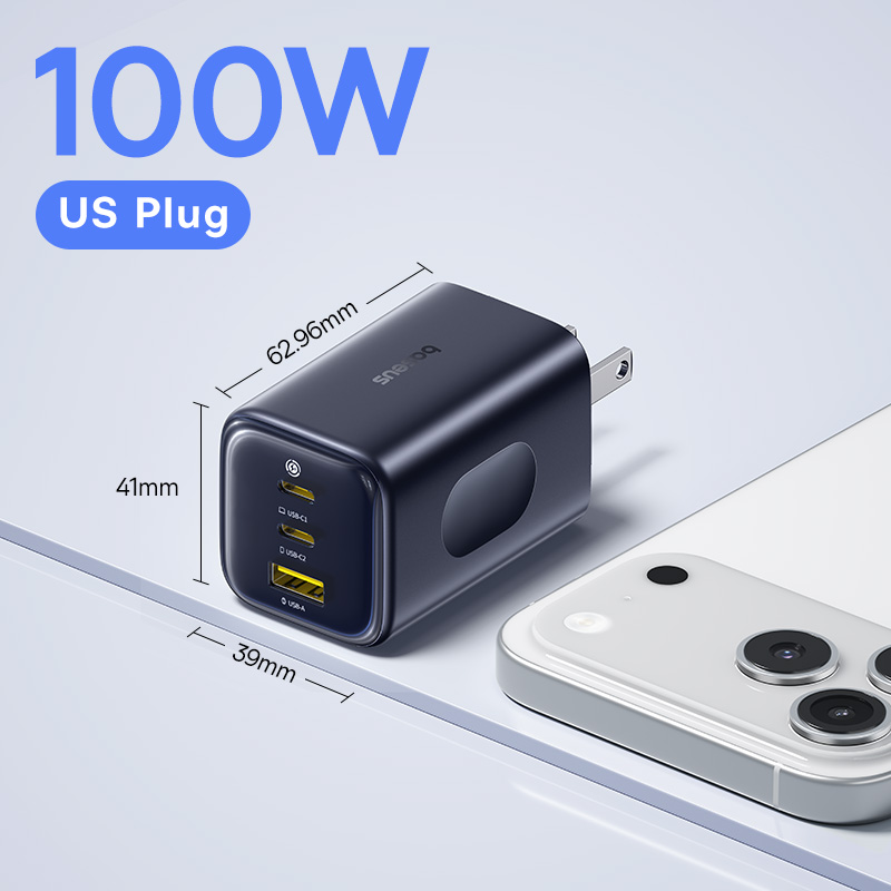Зарядное устройство Baseus 100 Вт GaN - быстрая зарядка Type-C
