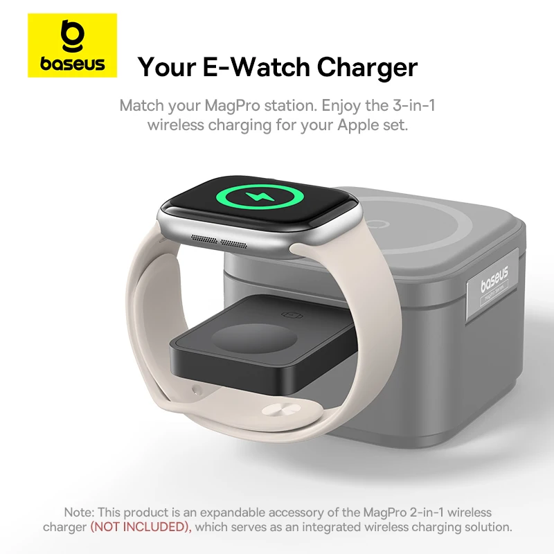 Беспроводное магнитное зарядное устройство Baseus Mini для Apple Watch