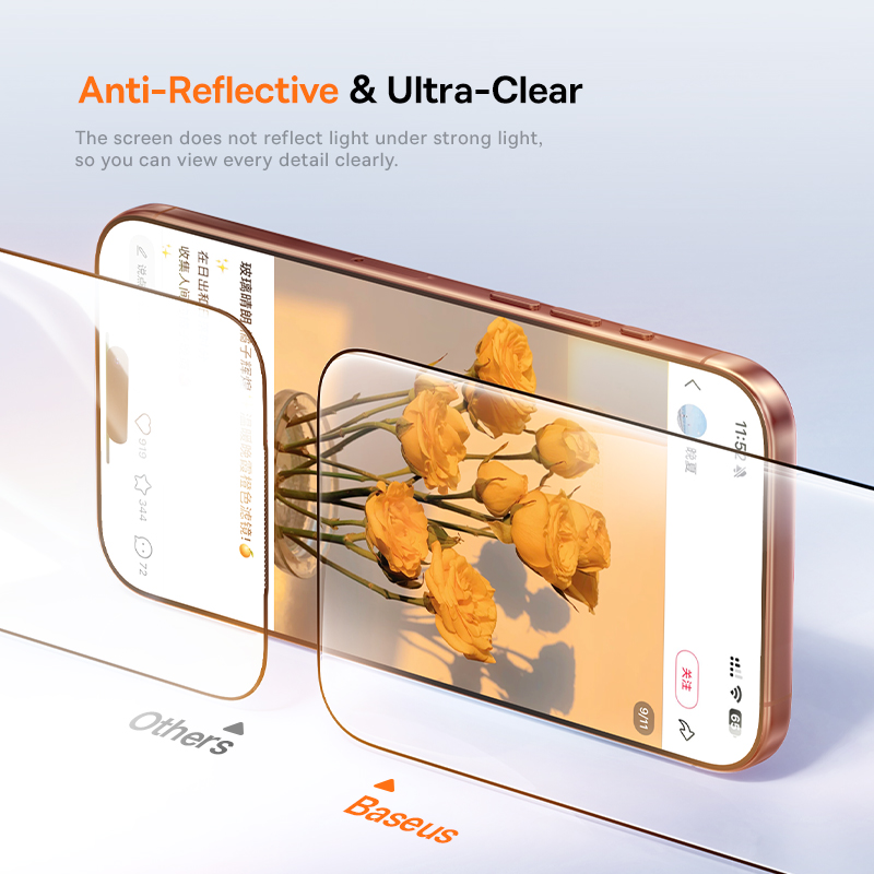 Защитная пленка из закаленного стекла Baseus для iPhone