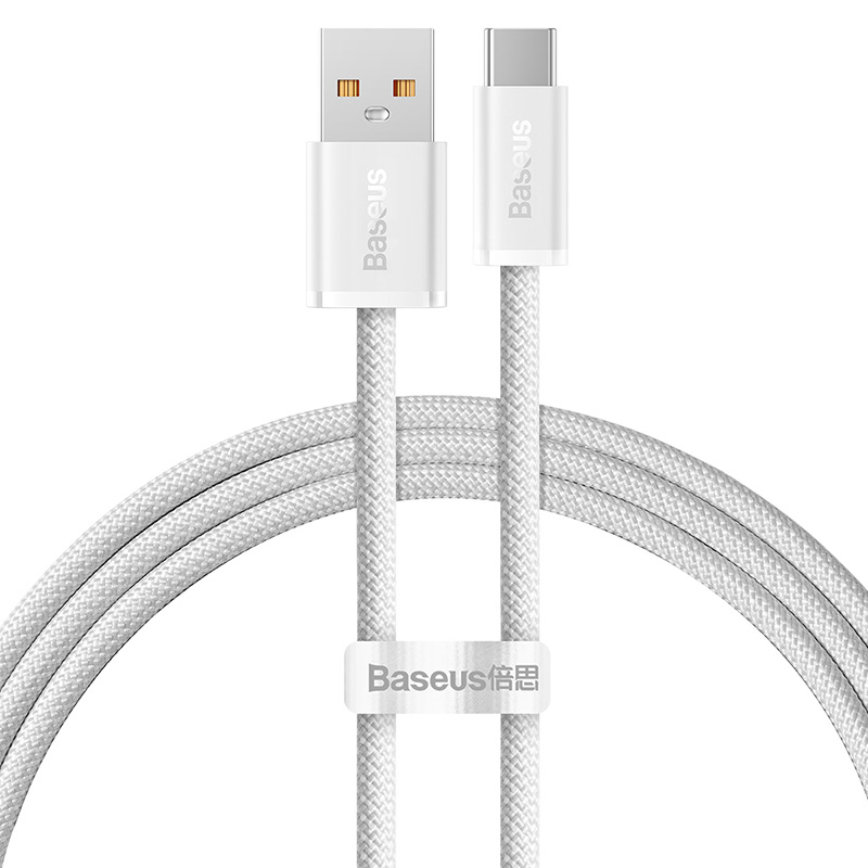 USB-C кабель Baseus — быстрая зарядка, прочный.