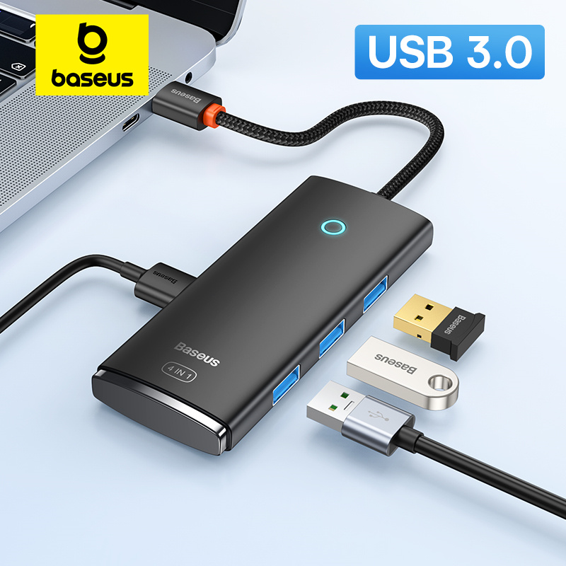 Адаптер-концентратор Baseus с 4 портами USB 3.0