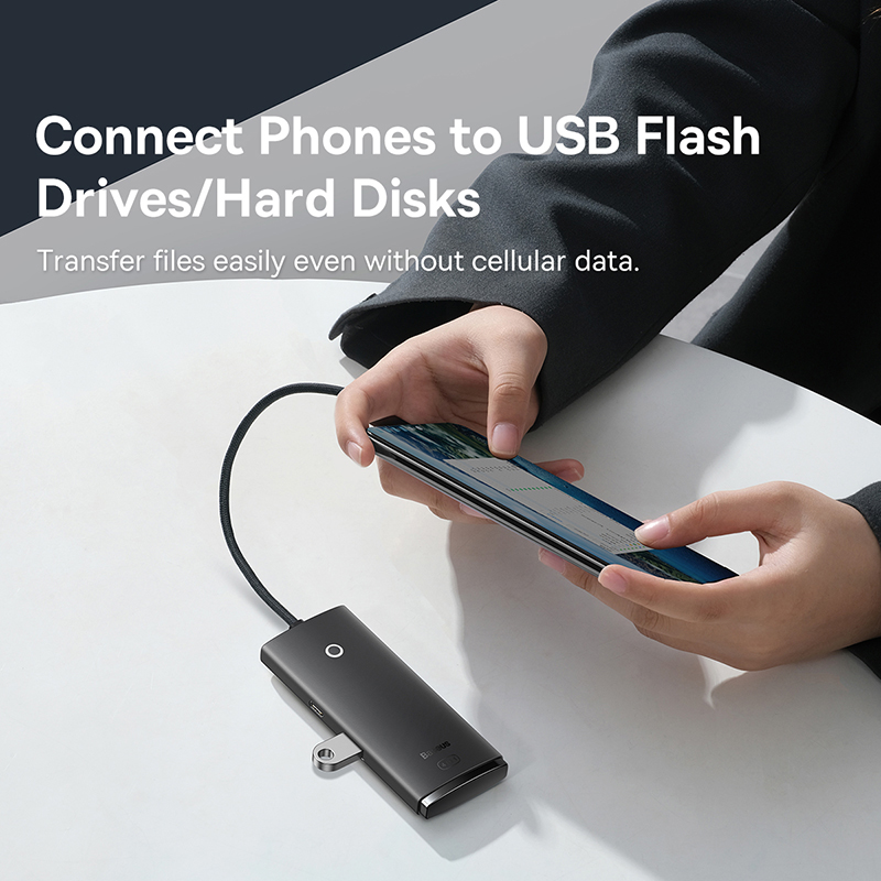 Адаптер-концентратор Baseus с 4 портами USB 3.0
