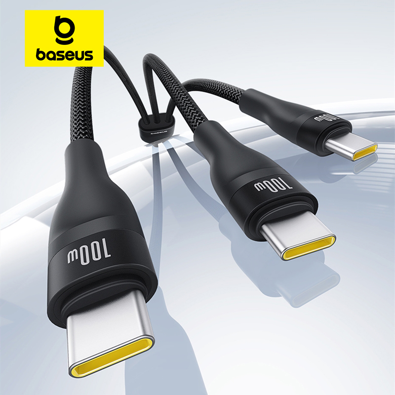 Кабель Baseus 3 в 1 USB-C — быстрая зарядка и передача данных