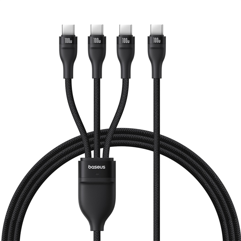 Кабель Baseus 3 в 1 USB-C — быстрая зарядка и передача данных
