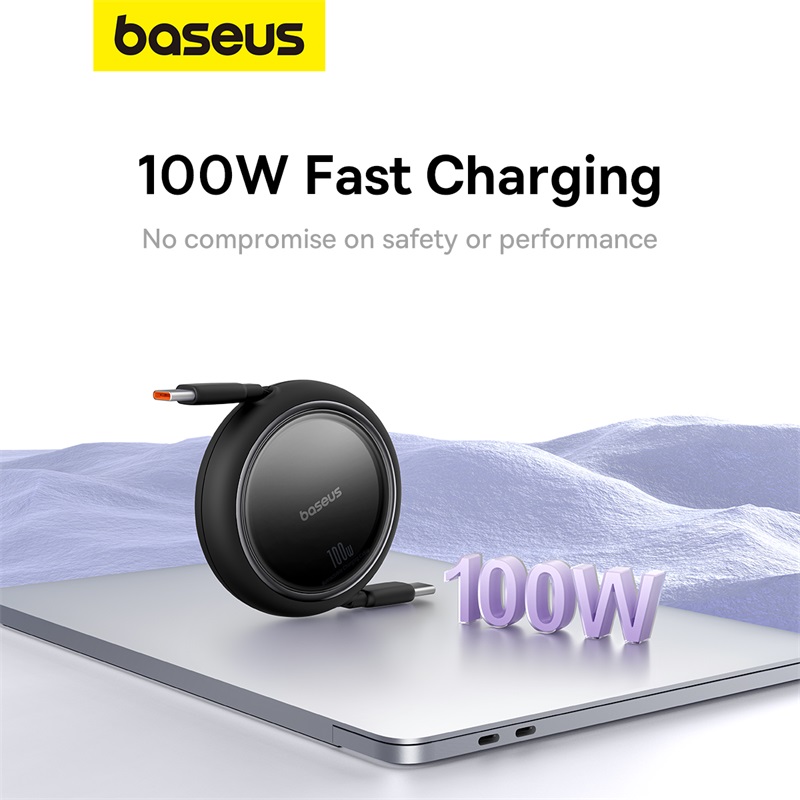 Выдвижной USB-C кабель Baseus 100 Вт