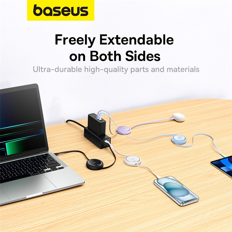Выдвижной USB-C кабель Baseus 100 Вт