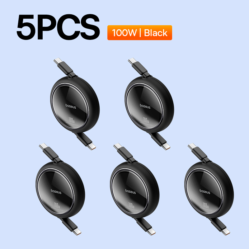 Выдвижной USB-C кабель Baseus 100 Вт