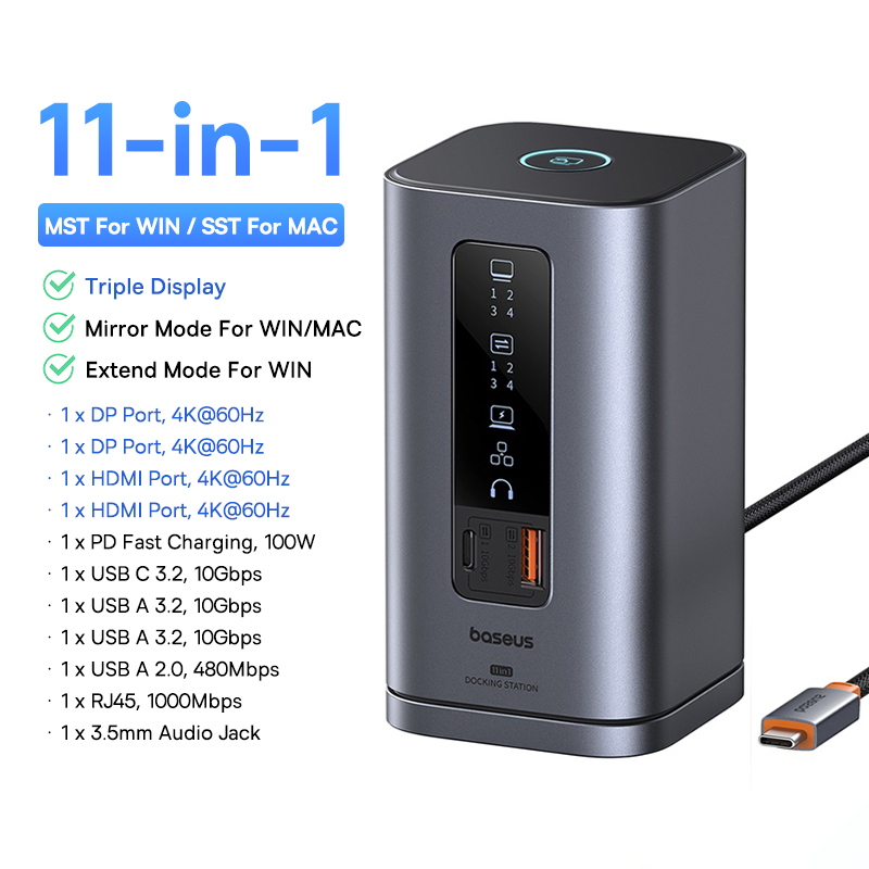 Док-станция Baseus 12-в-1 USB C Hub