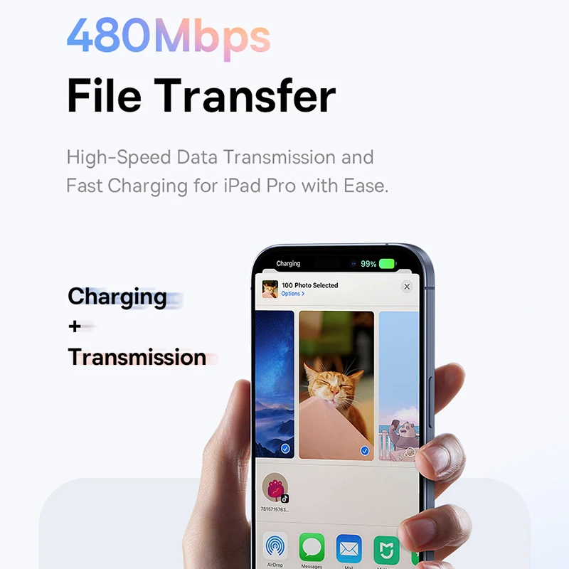 Кабель Baseus 100 Вт USB C для iPhone и ноутбуков