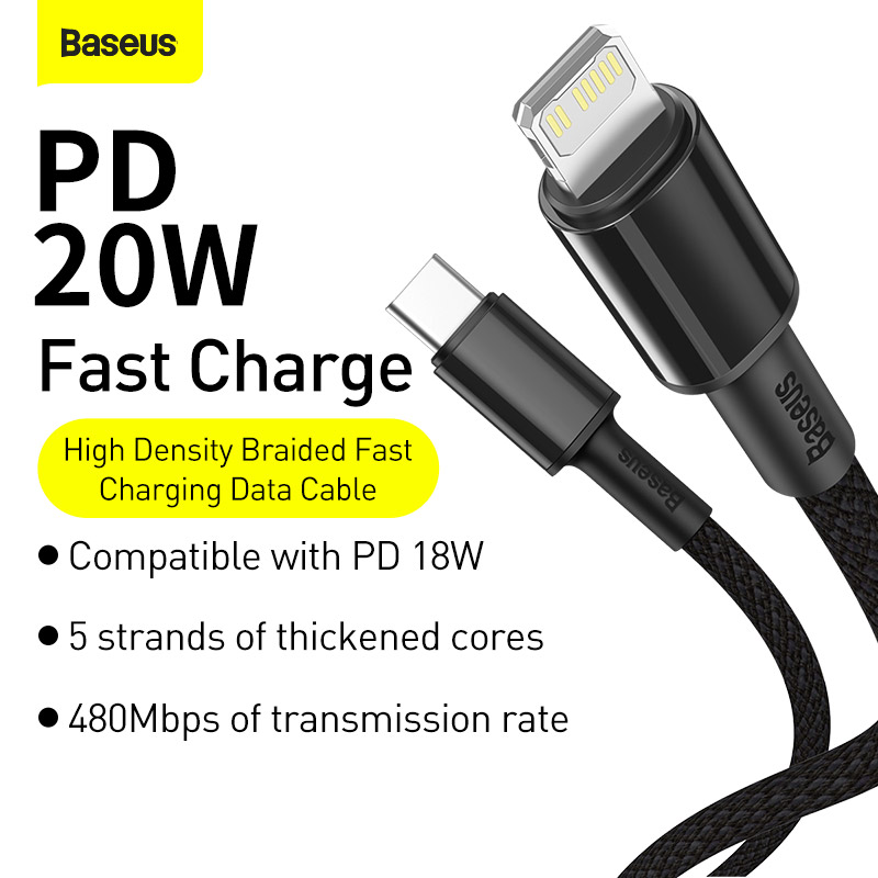 Кабель Baseus 20 Вт для быстрой зарядки iPhone через USB-C