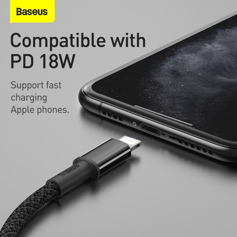 Кабель Baseus 20 Вт для быстрой зарядки iPhone через USB-C