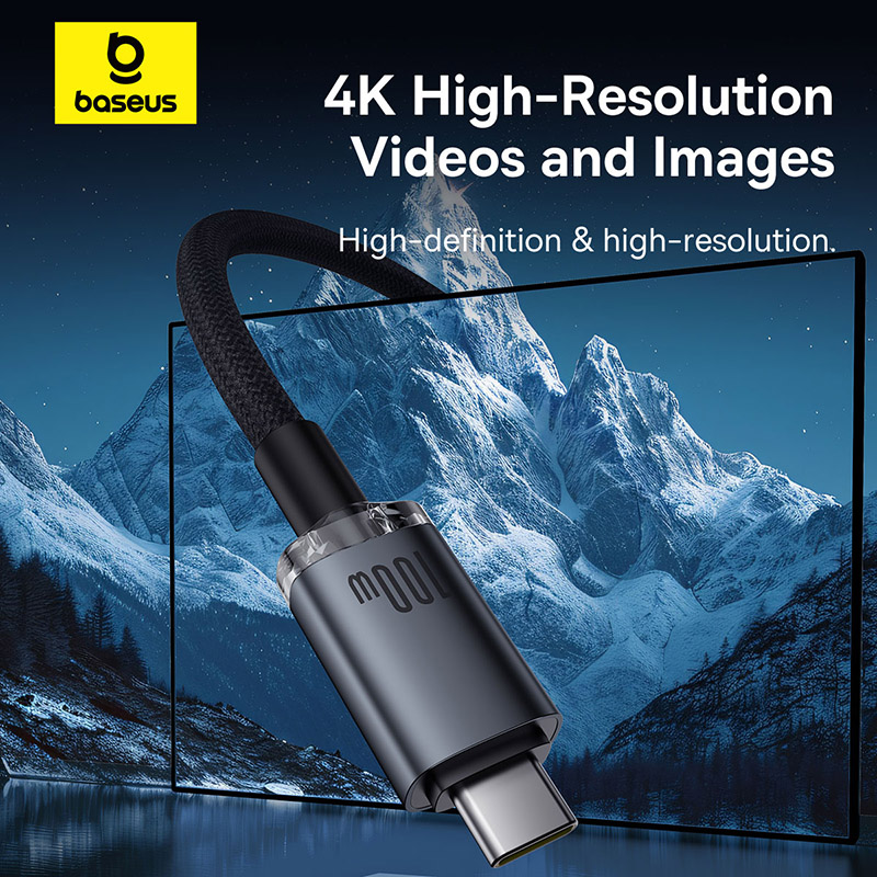 Кабель Baseus USB-C: быстрая зарядка, синхронизация данных.