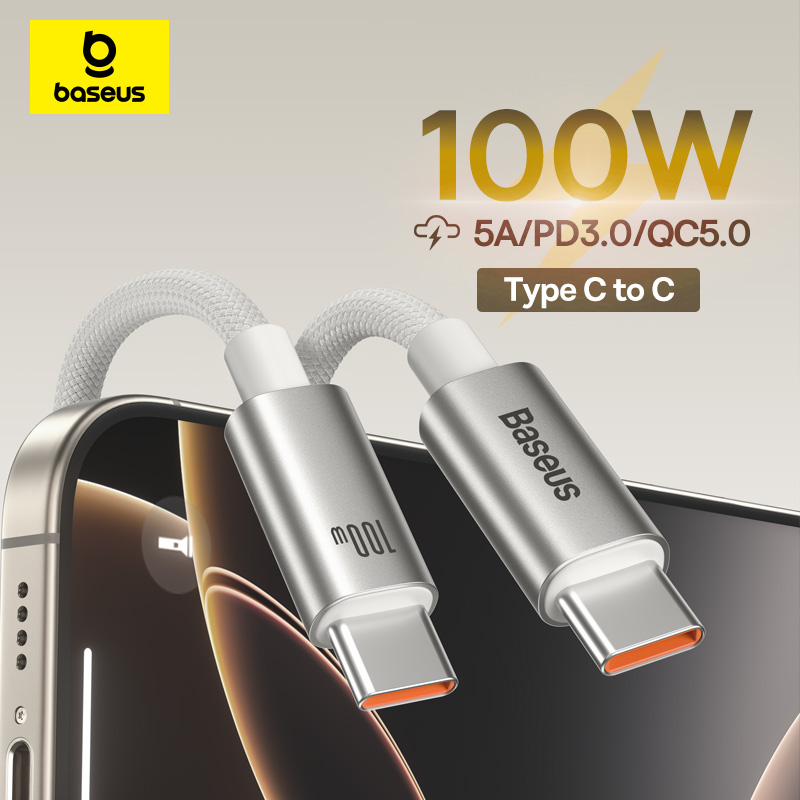 Кабель для быстрой зарядки Baseus 100 Вт USB C — C