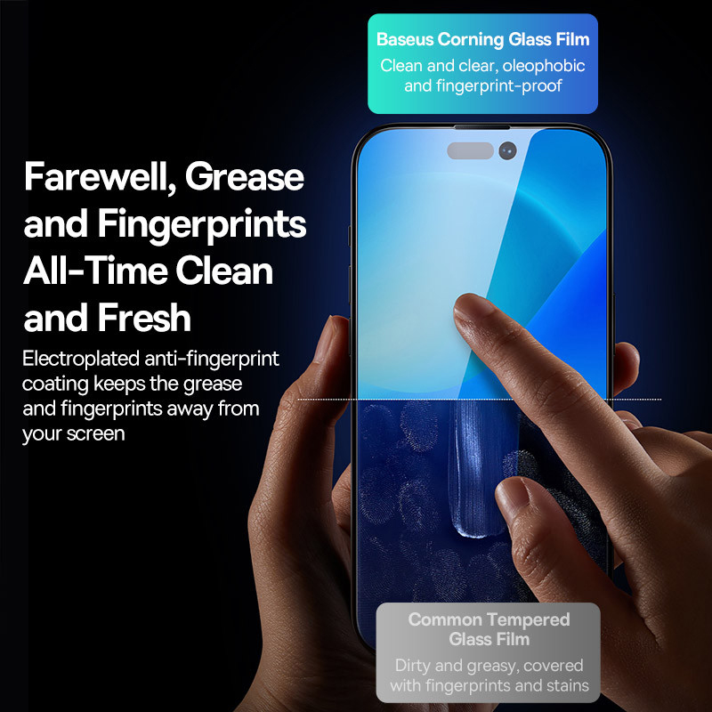 Защитная пленка из закаленного стекла Baseus Corning для iPhone