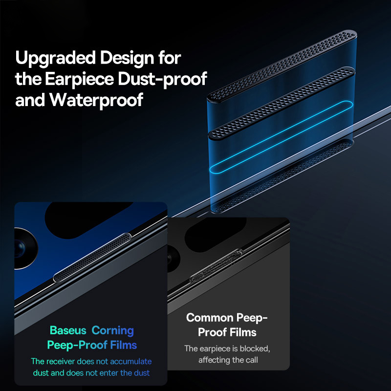 Защитная пленка из закаленного стекла Baseus Corning для iPhone