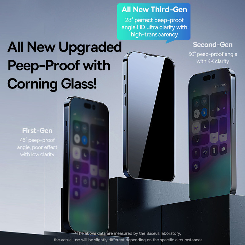 Защитная пленка из закаленного стекла Baseus Corning для iPhone