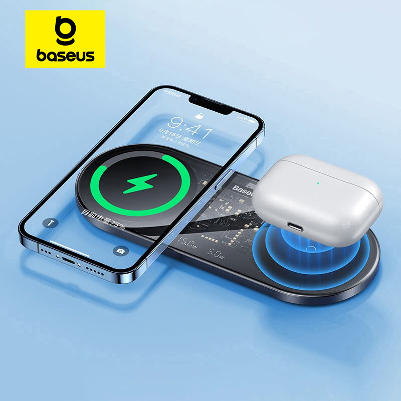 Baseus 20W Çift Kablosuz Şarj Cihazı
