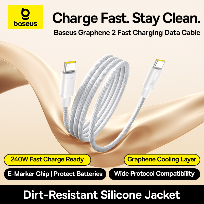 Кабель для быстрой зарядки Baseus 240 Вт Type-C </string>