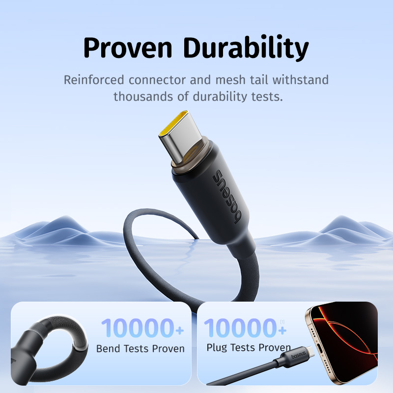 Кабель USB-C из вспененного силикона Baseus </title>