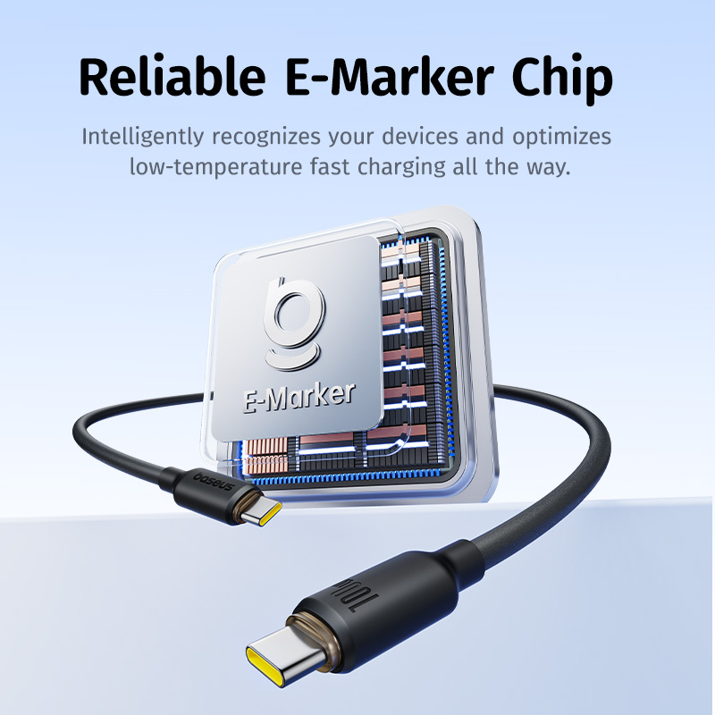 Кабель USB-C из вспененного силикона Baseus </title>