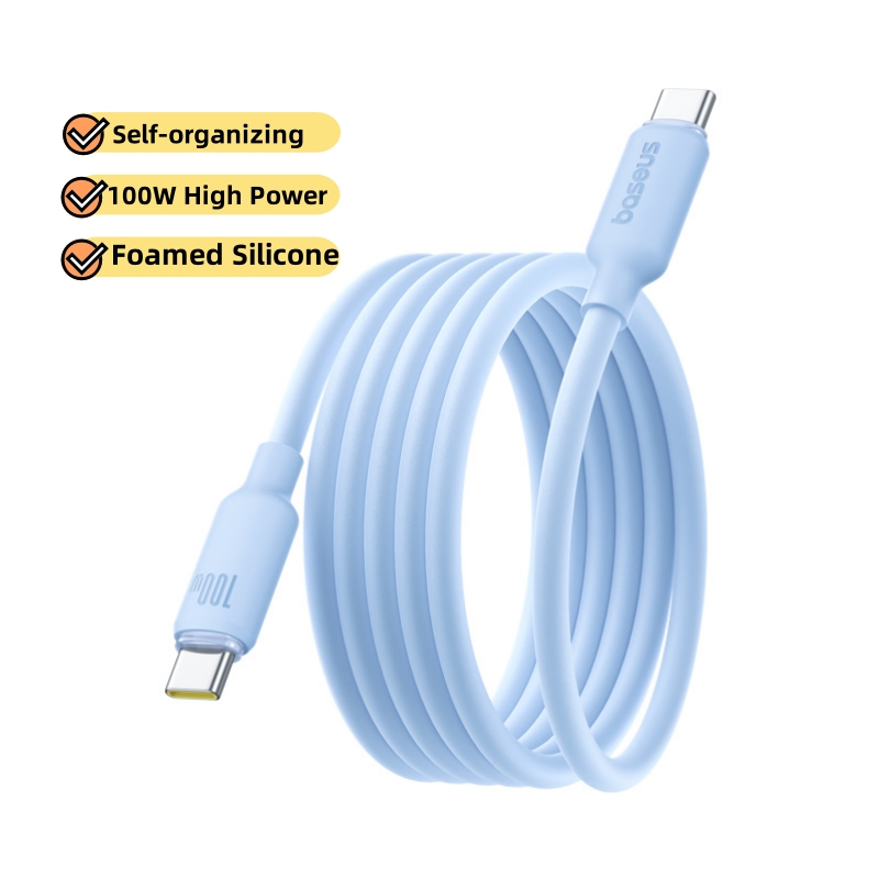 Кабель USB-C из вспененного силикона Baseus </title>
