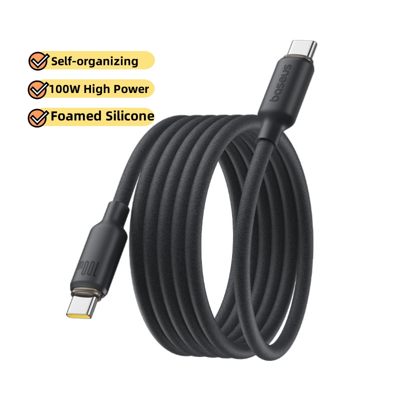 Кабель USB-C из вспененного силикона Baseus </title>