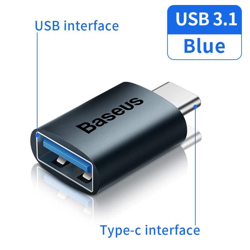 Адаптер Baseus USB 3.1 OTG - Type C на USB