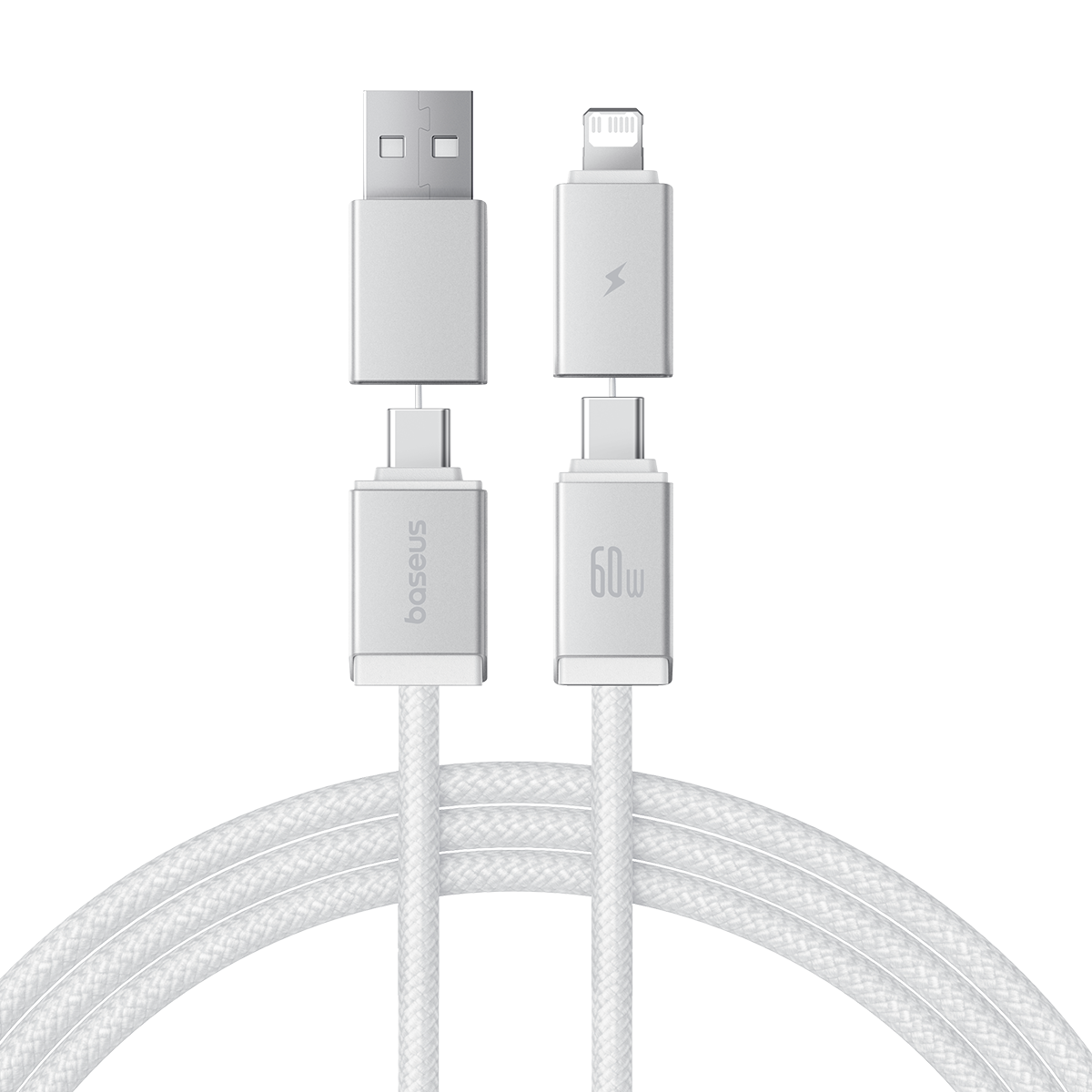 USB-кабель Baseus 4-в-1: быстрая зарядка и синхронизация данных.