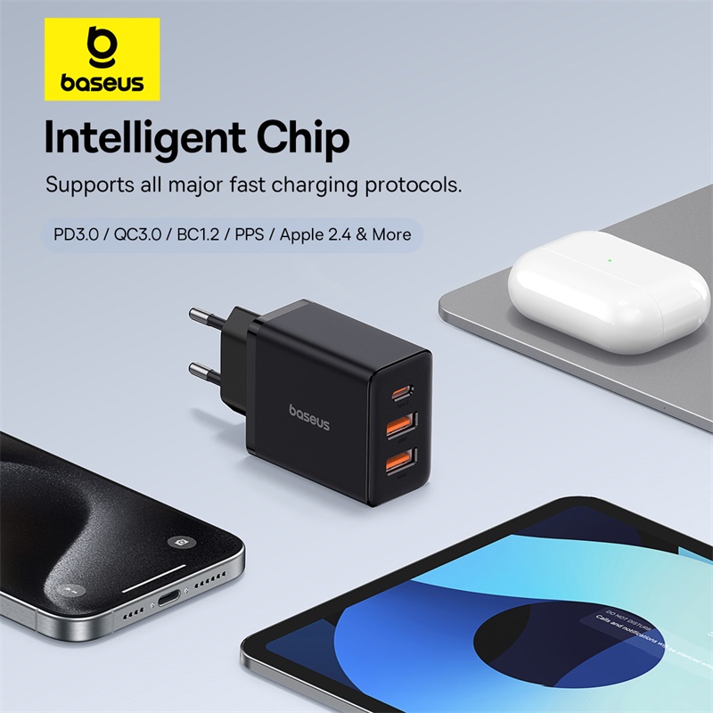 Быстрое зарядное устройство Baseus 30 Вт USB-C для iPhone и Android