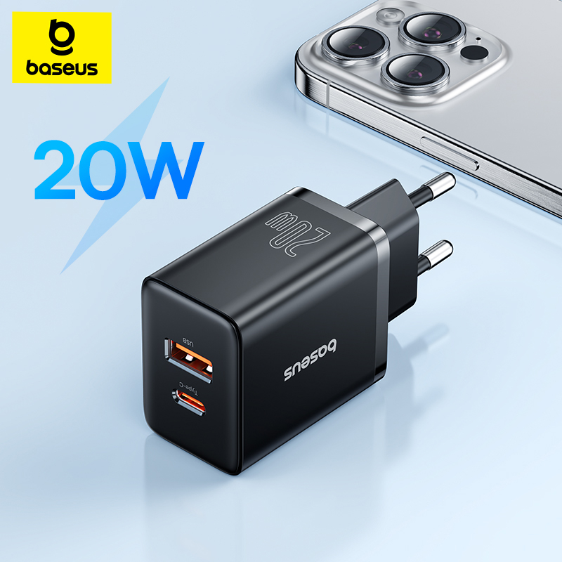 Зарядное устройство Baseus 20 Вт USB — два порта, быстрая зарядка