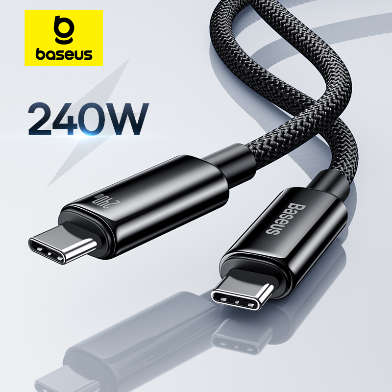 Кабель Baseus 240 Вт для быстрой зарядки USB-C