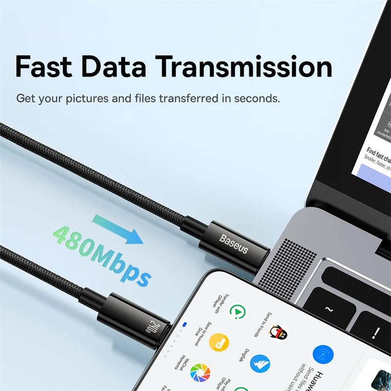 Кабель Baseus 240 Вт USB C - быстрая зарядка