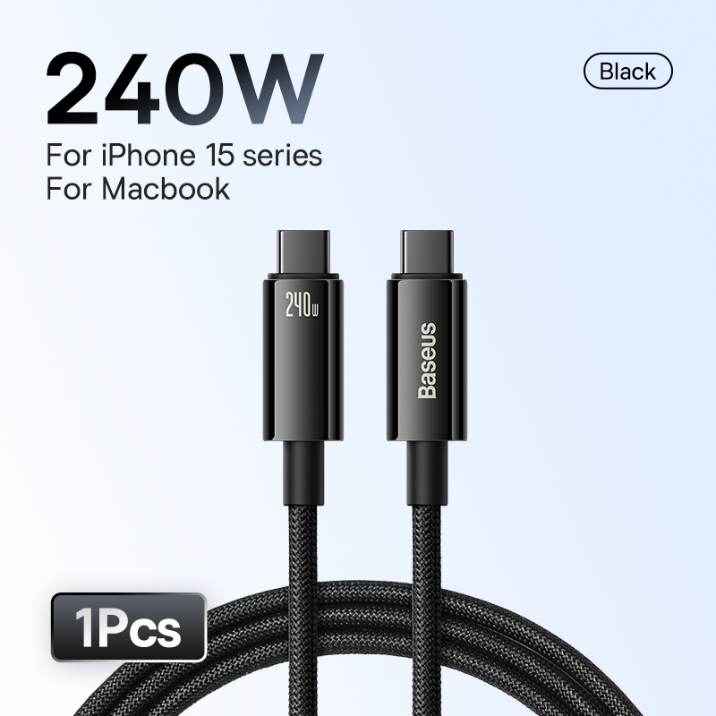 Кабель Baseus 240 Вт USB C - быстрая зарядка